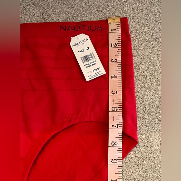 Nautica Intimates Red High Waisted Brief Underwear Size 3X - Picture 8 of 9